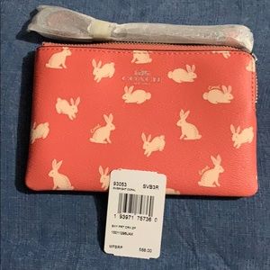 Coach Bunny Wristlet